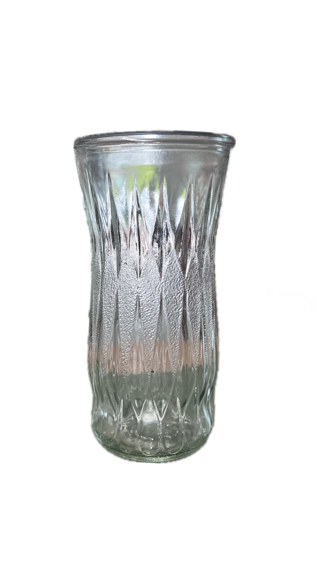Glass Clear Diamond Vase