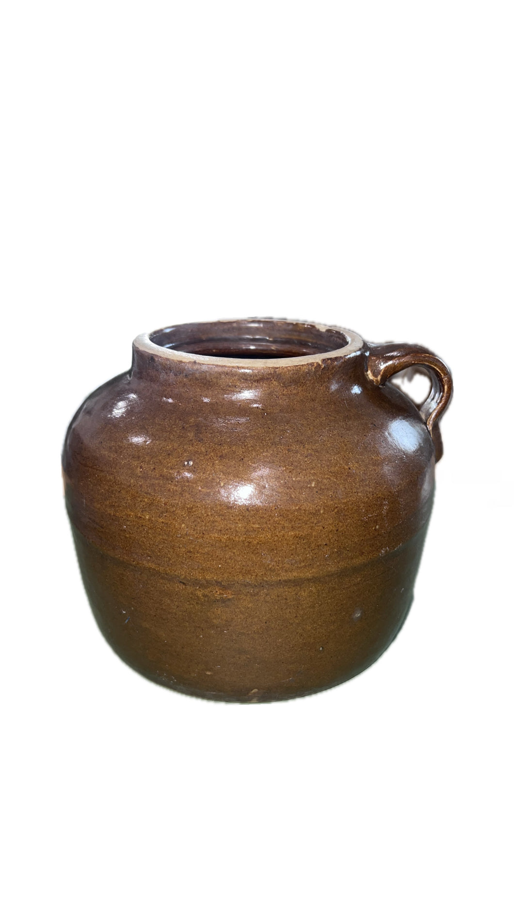 Vintage Beehive Shaped Pottery Brown Jug