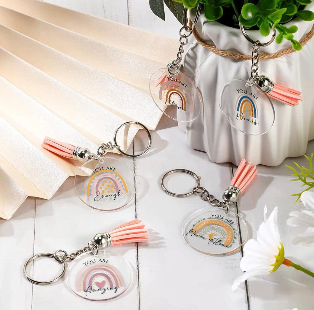 Boho Rainbow Keychain