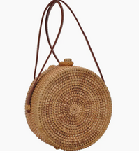 Load image into Gallery viewer, ANTIK KRAFT Bamboo Circle Bag
