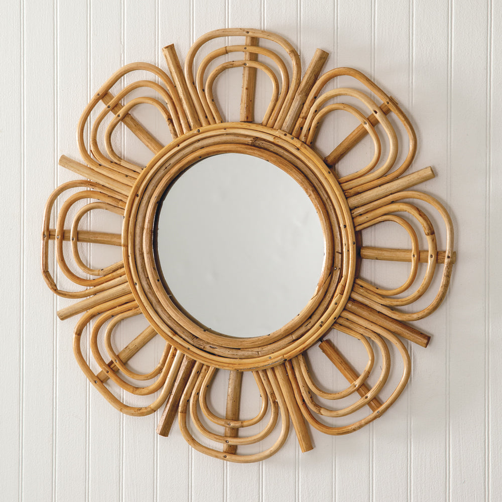 Juniper Rattan Mirror