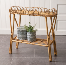 Load image into Gallery viewer, Woven Rattan Accent Table
