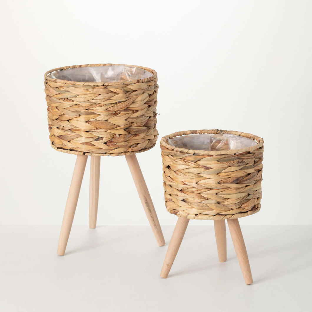 Rattan Planter Basket Stand
